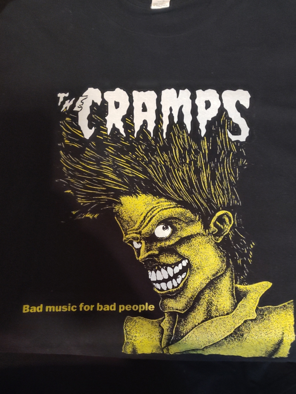 The Cramps Graphic Short Sleeve Tee - Black/Yellow